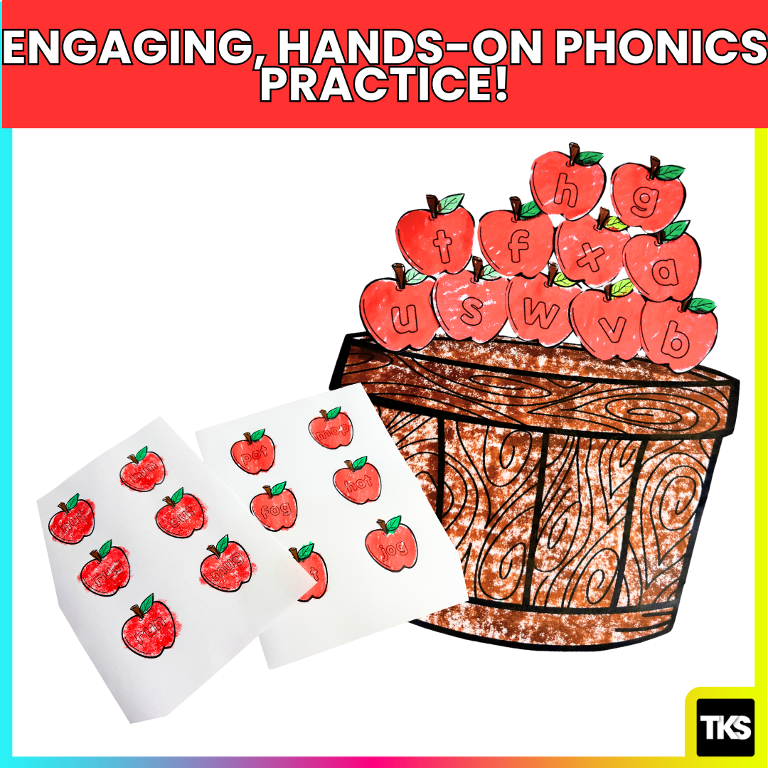 Phonics Games: Apple Phonics Project: CVC Words, Letters, Sounds, Sight Words