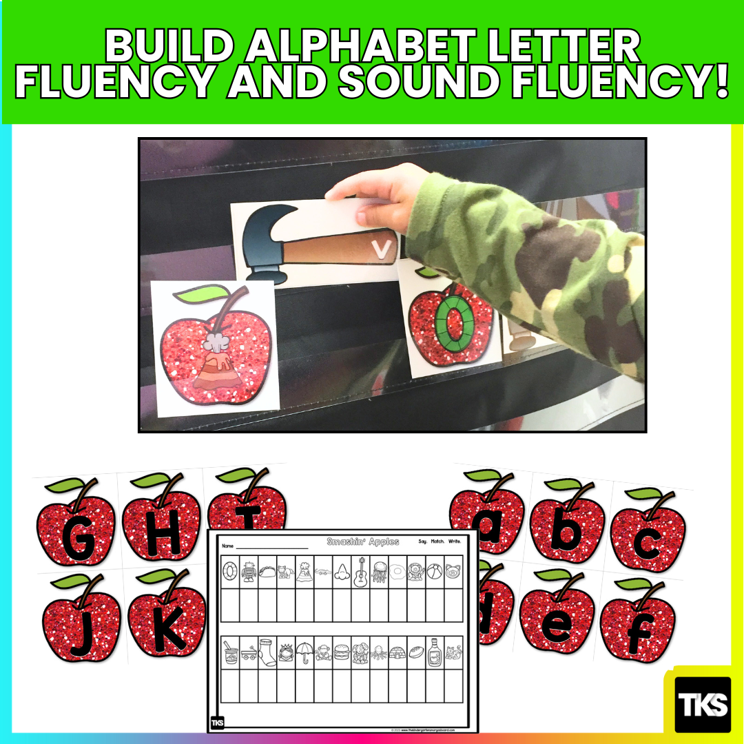 APPLE LITERACY CENTERS: APPLES LETTERS AND SOUNDS