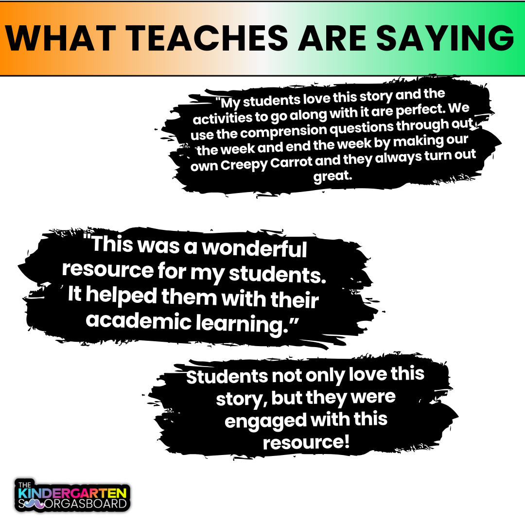 Creepy Carrots - Reading Comprehension Strategies & Activities - Read It Up!