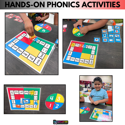 Phonics Centers Kindergarten | CVC Games | Independent Phonics Activities-Game It Up!