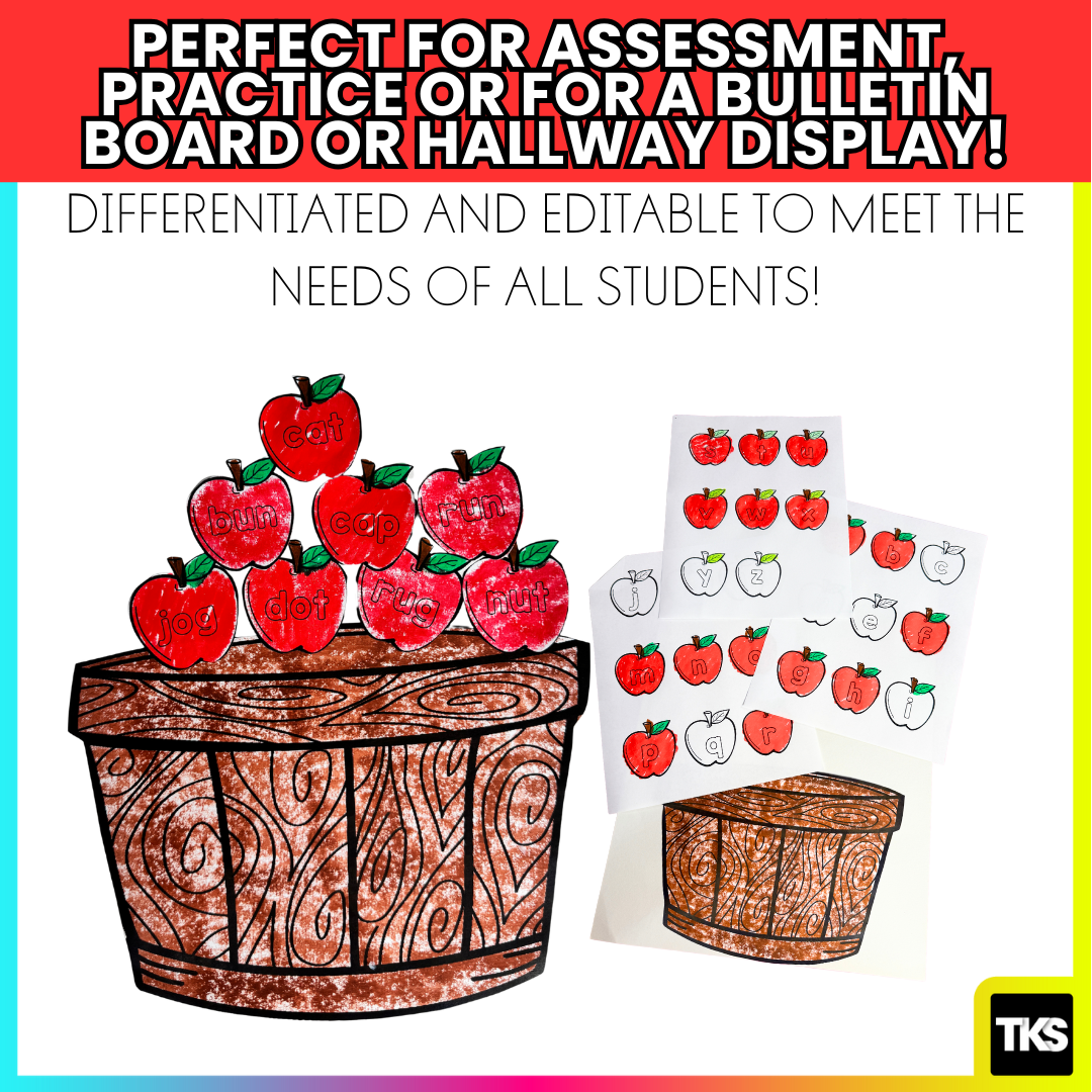 Phonics Games: Apple Phonics Project: CVC Words, Letters, Sounds, Sight Words