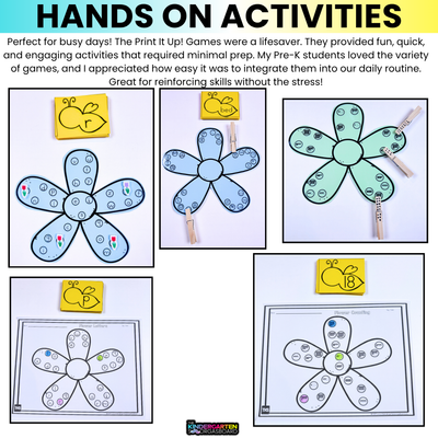 Phonics Games & Math Centers for April | 35+ Low-Prep April Activities