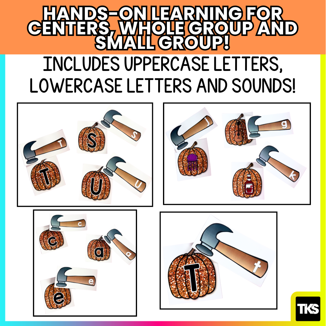 Pumpkin Activities: Letters And Sounds! Smashing Pumpkins!