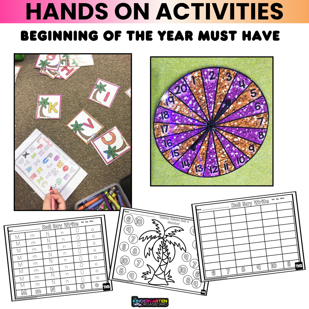 Letter Recognition, Numbers And Counting Activities