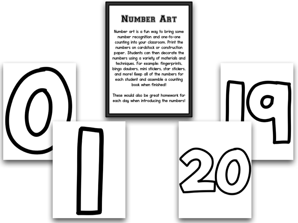 Number Bootcamp: Numbers and Counting 1-20 (No Theme)