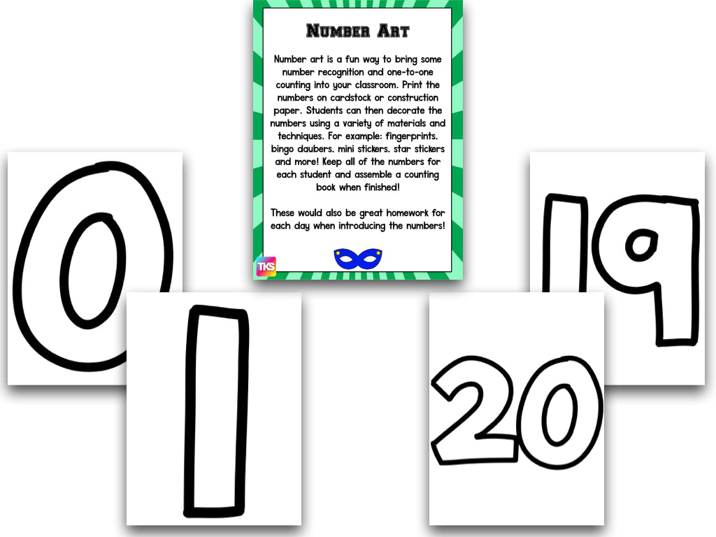 Number Bootcamp: Numbers and Counting 1-20 (Superhero Theme)