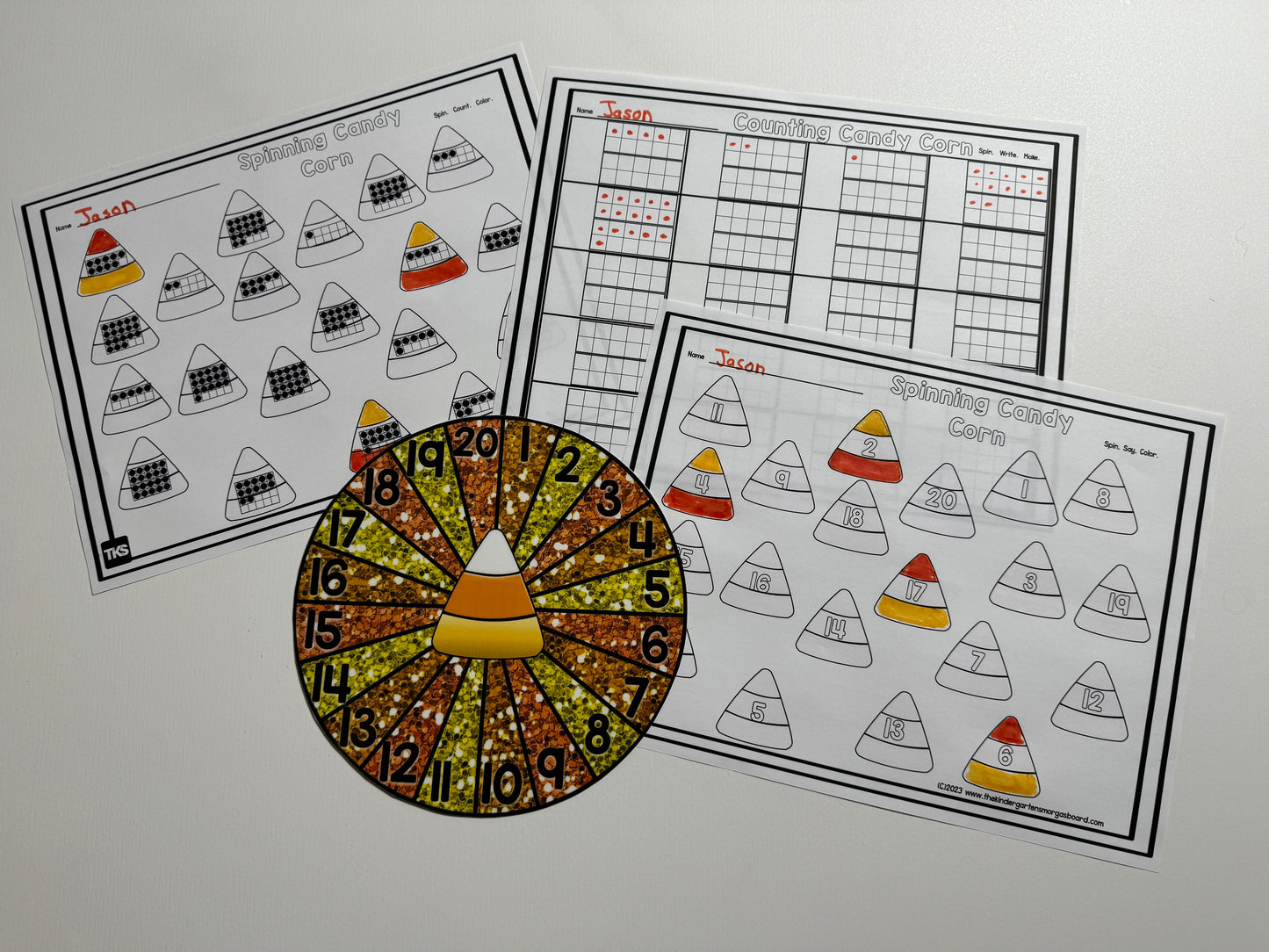 Candy Corn Math Puzzles | Numbers & Counting to 20 Activities