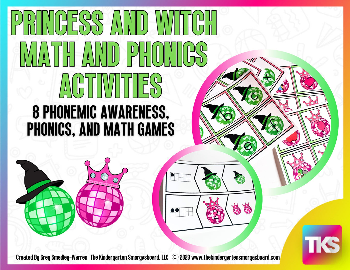 Wicked Witch & Princess Math & Phonics Activities
