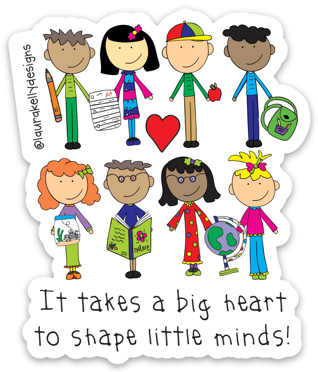Teacher Sticker Set by Laura Kelly