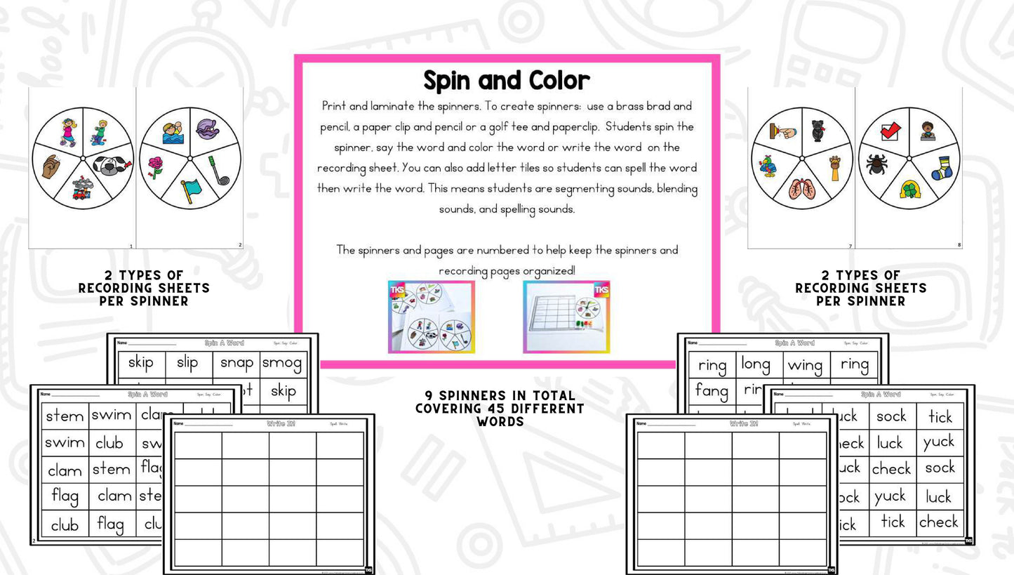 See It! Say It! Spell It! Word Work Bundle