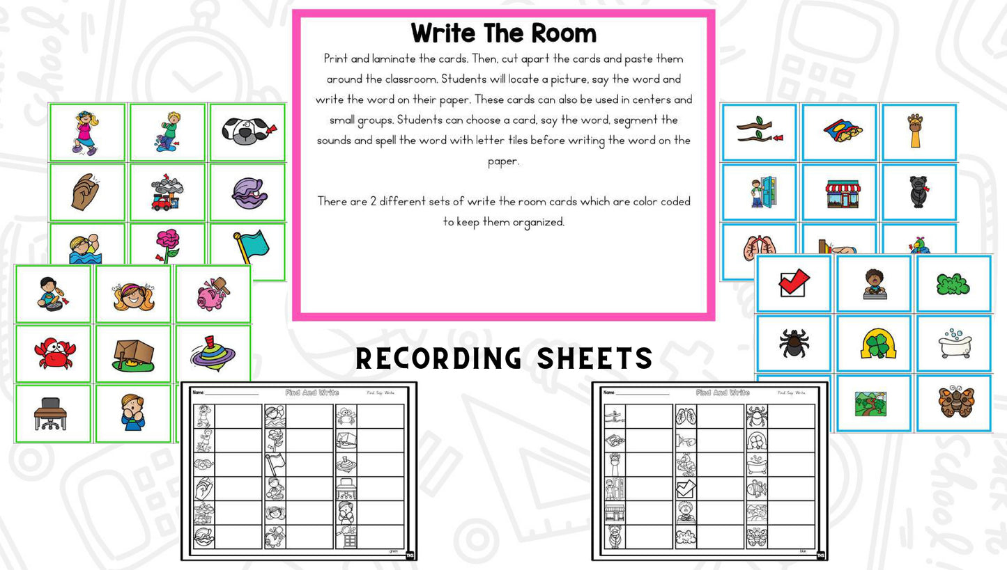 See It! Say It! Spell It! Word Work Bundle