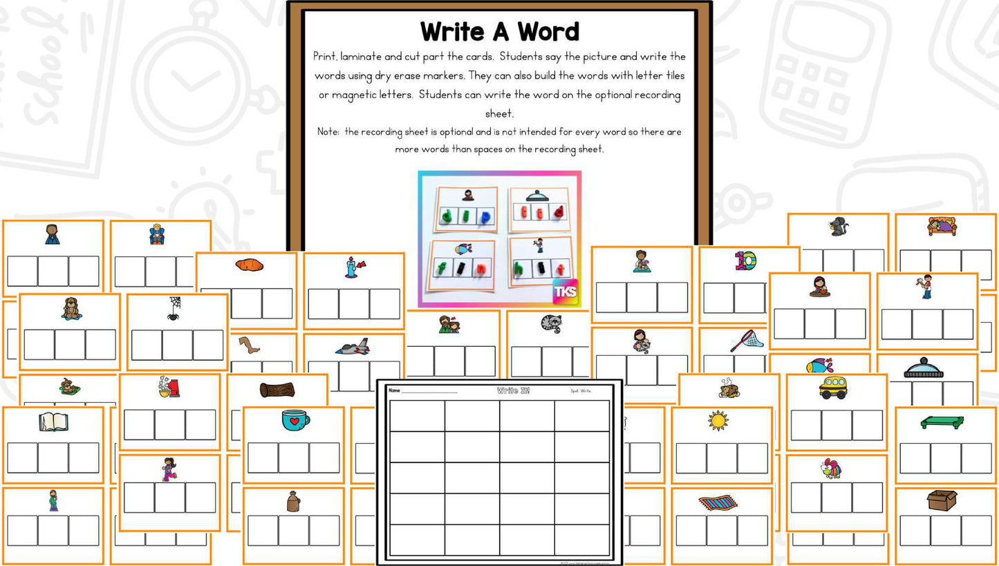 See It! Say It! Spell It! Word Work Bundle