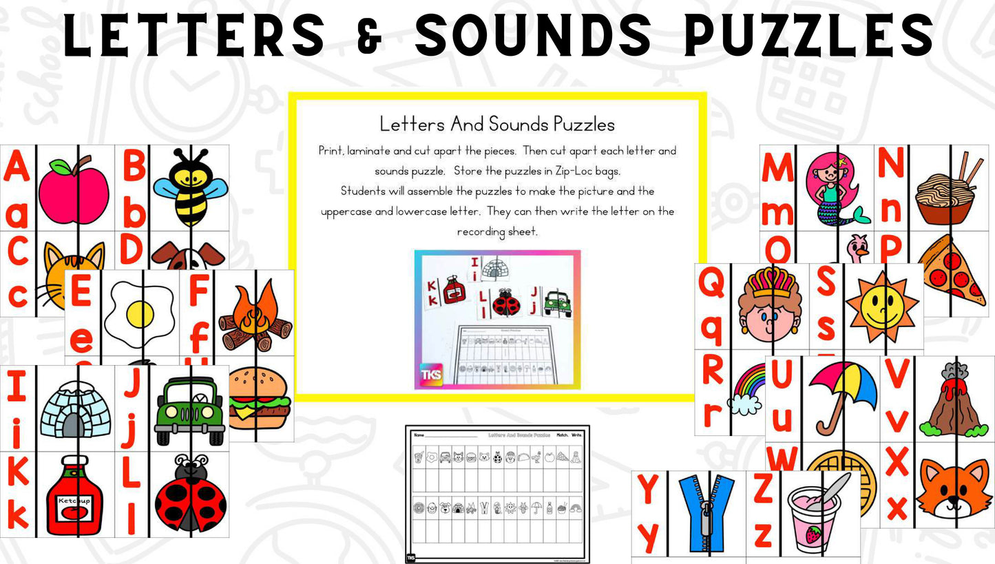 See It! Say It! Spell It! Word Work Bundle