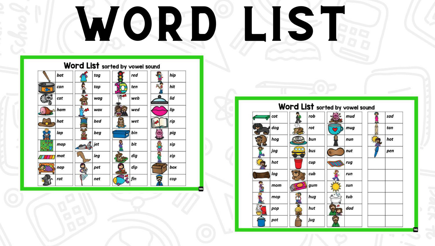See It! Say It! Spell It! Word Work Bundle