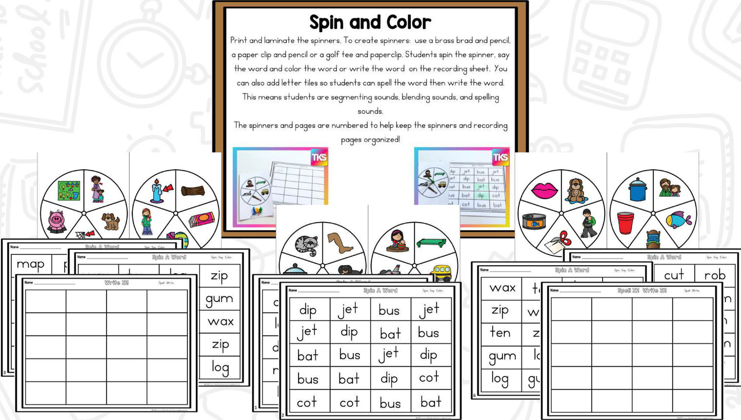 See It! Say It! Spell It! Word Work Bundle