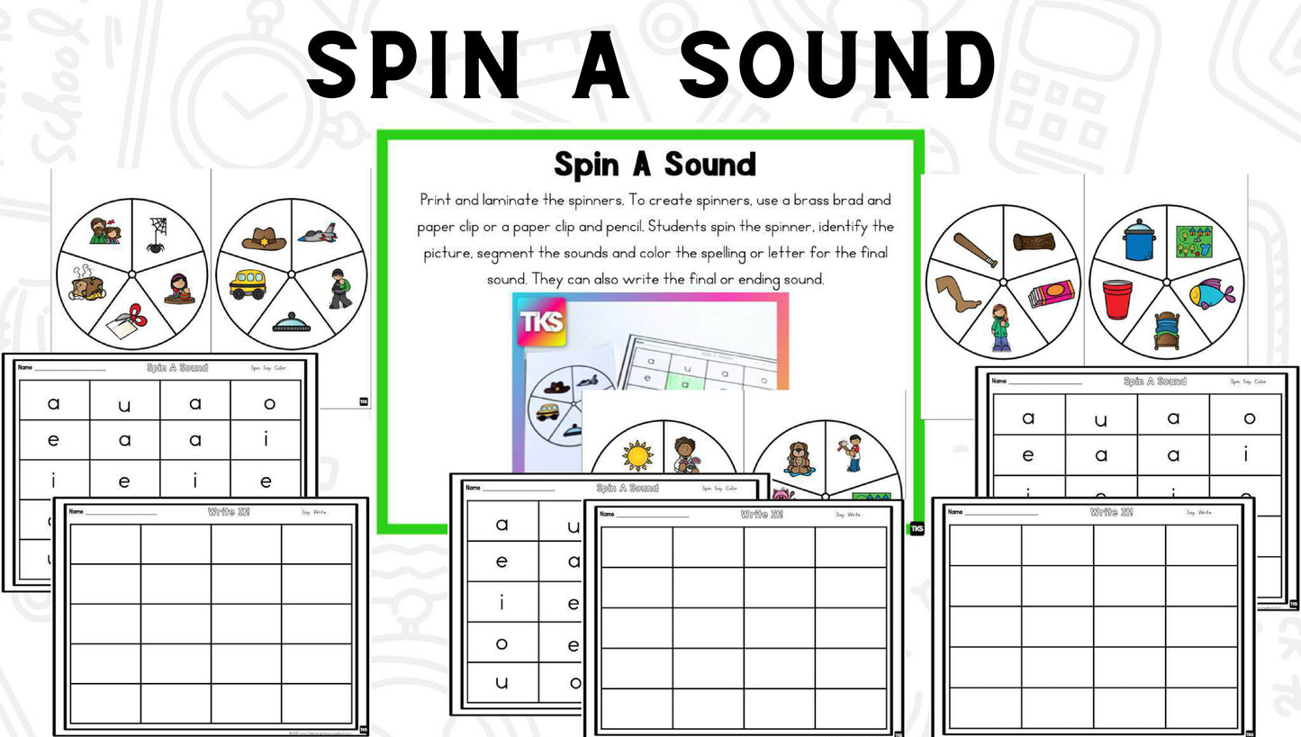 See It! Say It! Spell It! Word Work Bundle