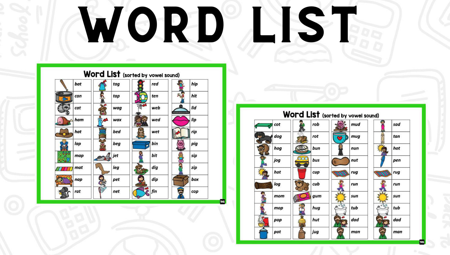 See It! Say It! Spell It! Word Work Bundle