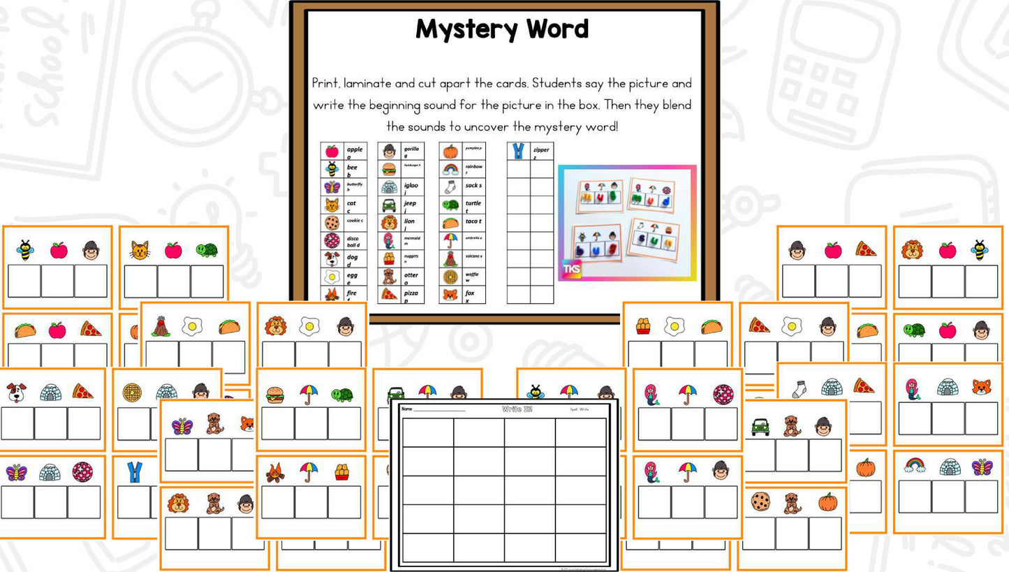 See It! Say It! Spell It! Word Work Bundle
