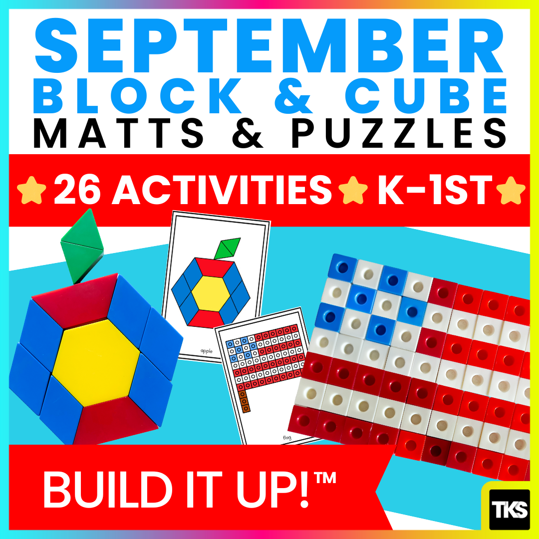 Build It Up! September Pattern Block & Counting Cube Mats