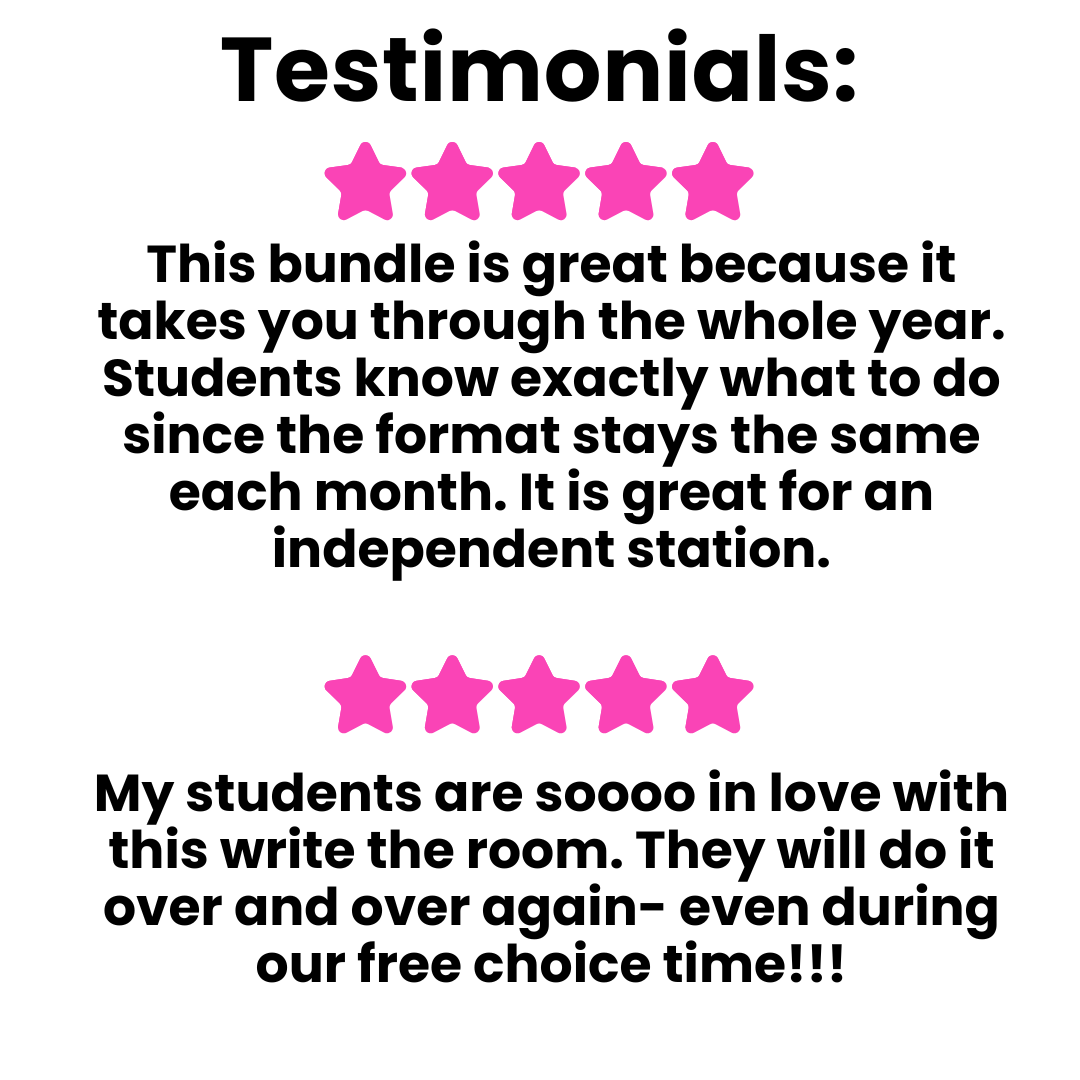 Write the Room for the Whole Year!