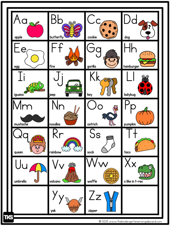 Alphabet Chart