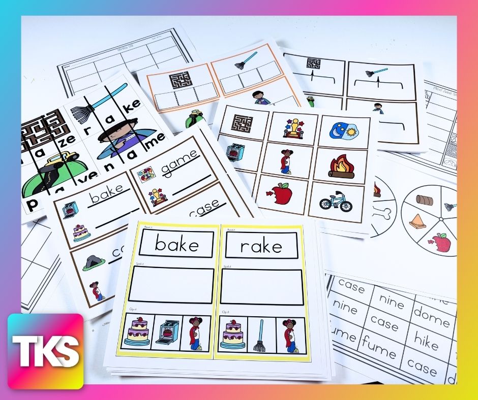 See It! Say it! Spell It! CVCE Words Phonics & Phonemic Awareness Activities