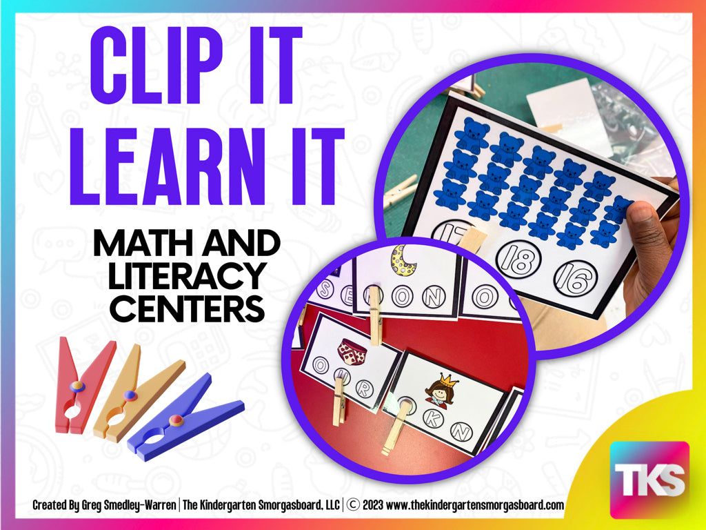 Clip It! Learn It! Math and Literacy Centers