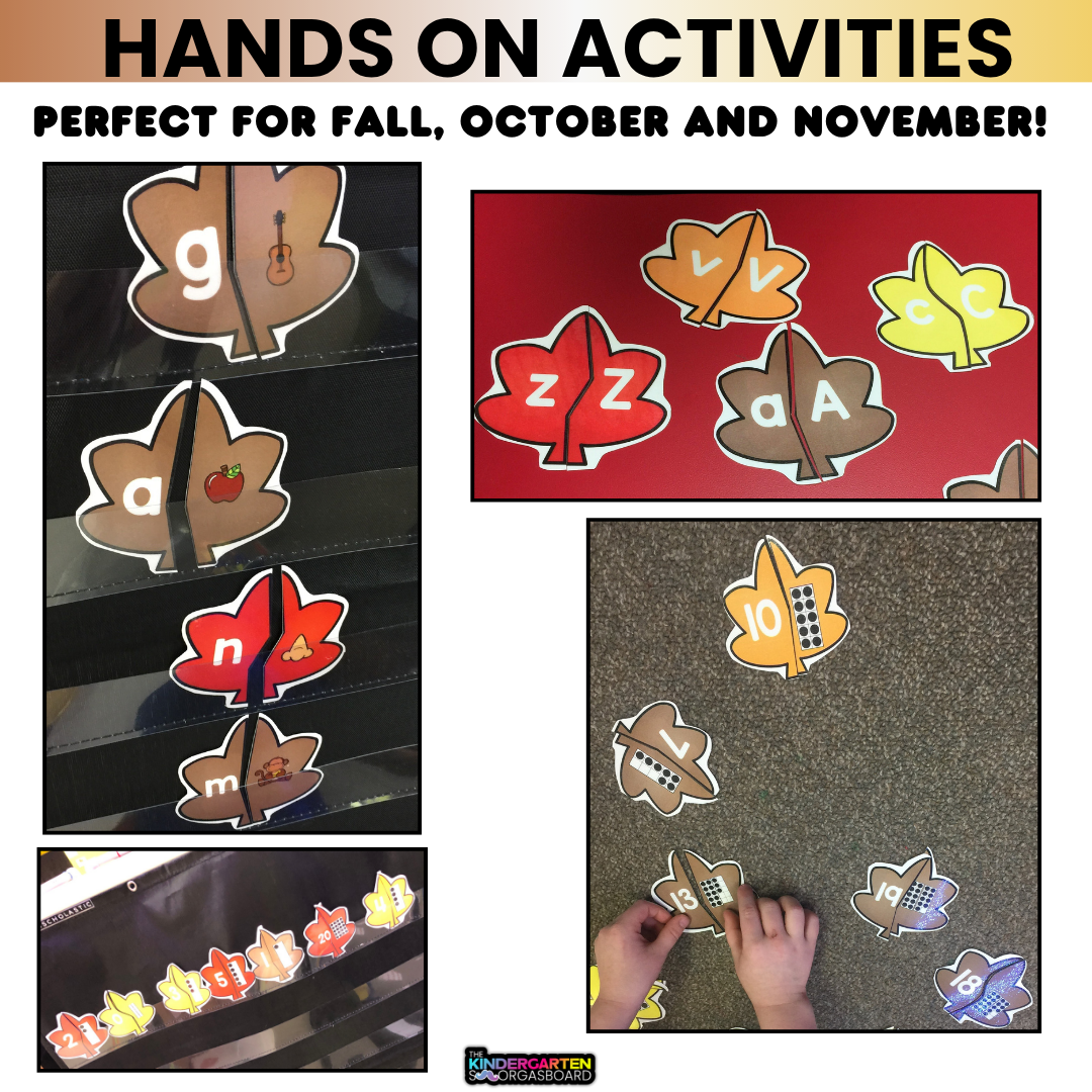 Leaf Puzzles: Letters, Sounds, Numbers, and Counting