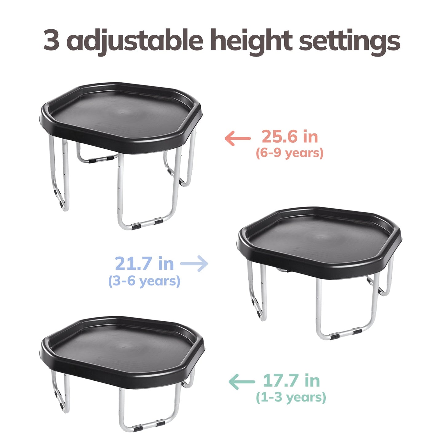 Tuff Tray and Stand Set (Black)