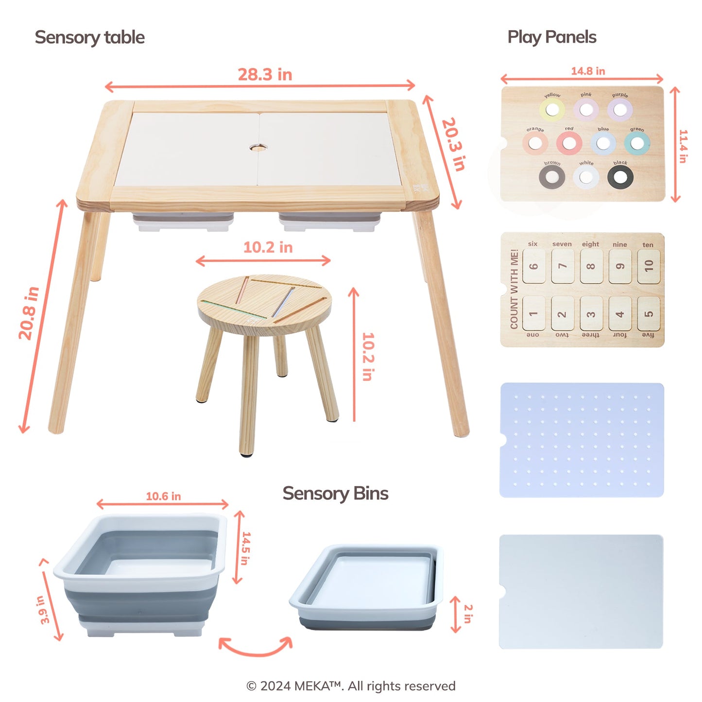 Sensory Table 6 in 1 Kit