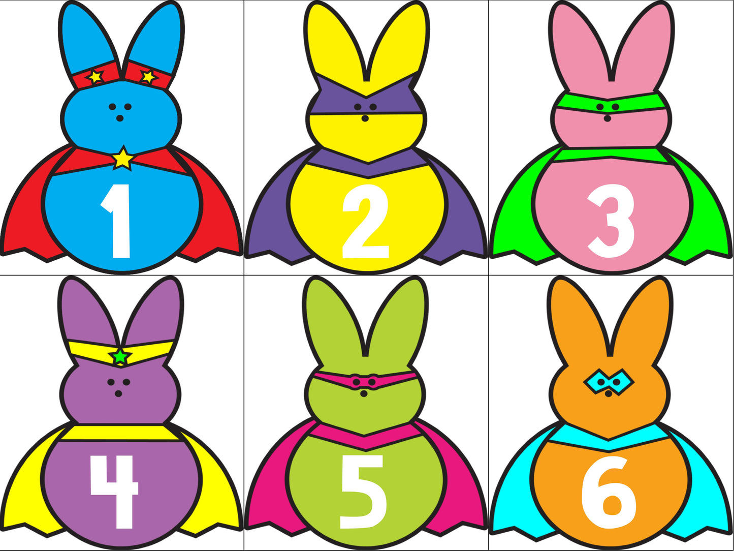 100 Superhero Peeps Freebie