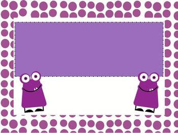 Editable Monster-Themed Clip Chart