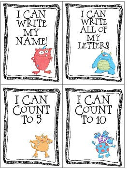 Monster Award Cards FREEBIE!