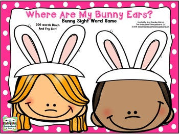 Easter Editable Sight Words Game