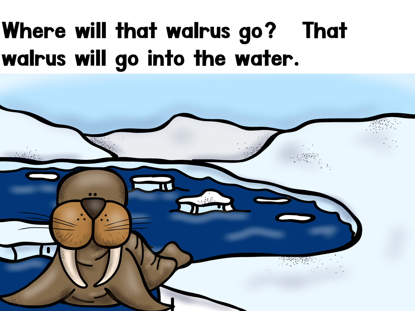 Where Will That Arctic Animal Go? Emergent Reader