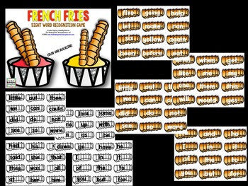 French Fry Editable Sight Words