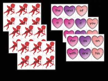 Valentine's Day Sight Words Game