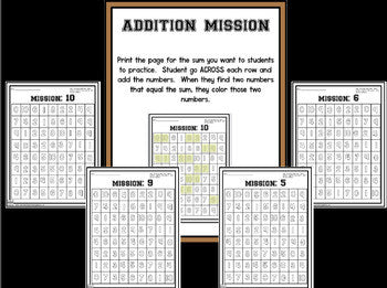 Addition Bootcamp: Adding to 10 (Safari Theme)