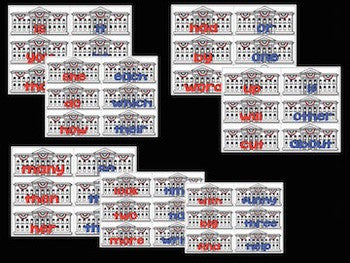 Presidential Sight Words Game