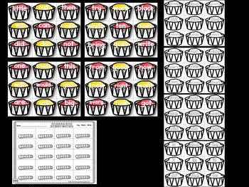 French Fry Editable Sight Words