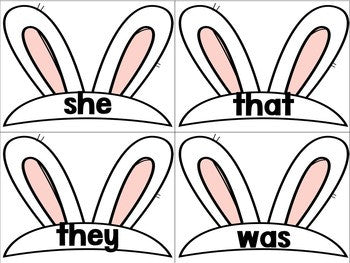 Easter Editable Sight Words Game