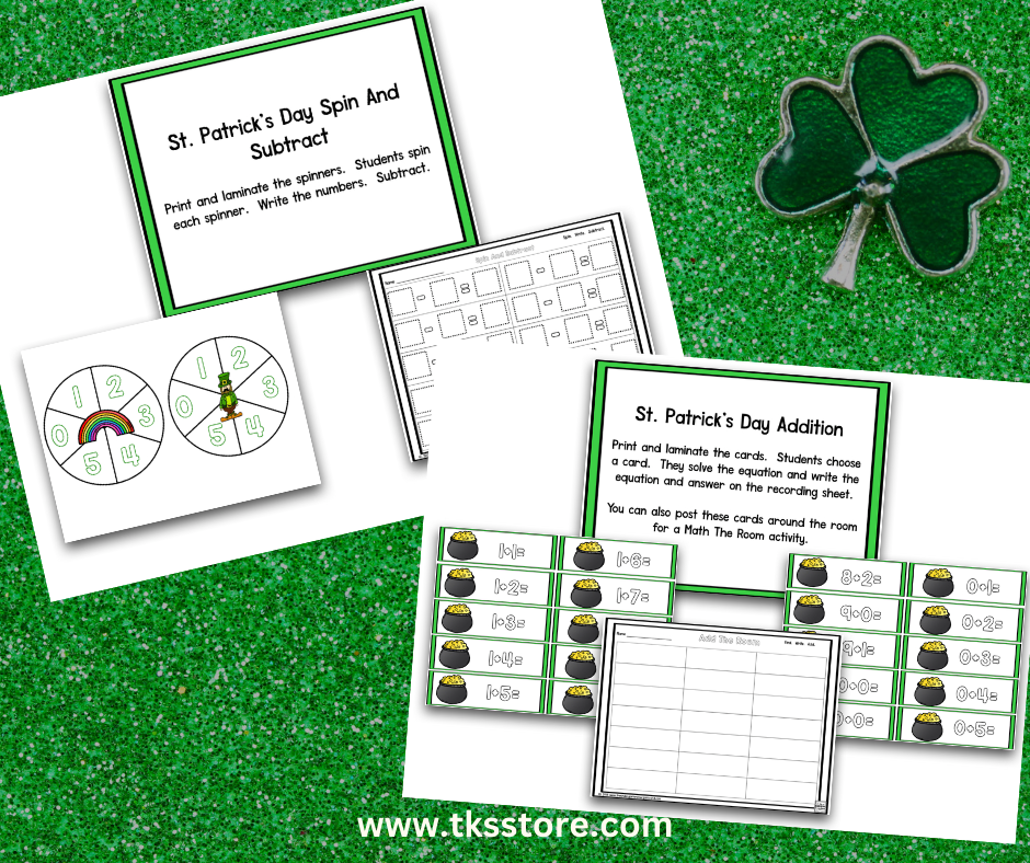 St. Patrick's Day Math and Literacy Centers