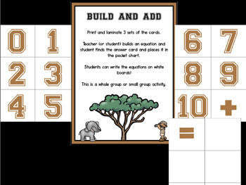 Addition Bootcamp: Adding to 10 (Safari Theme)
