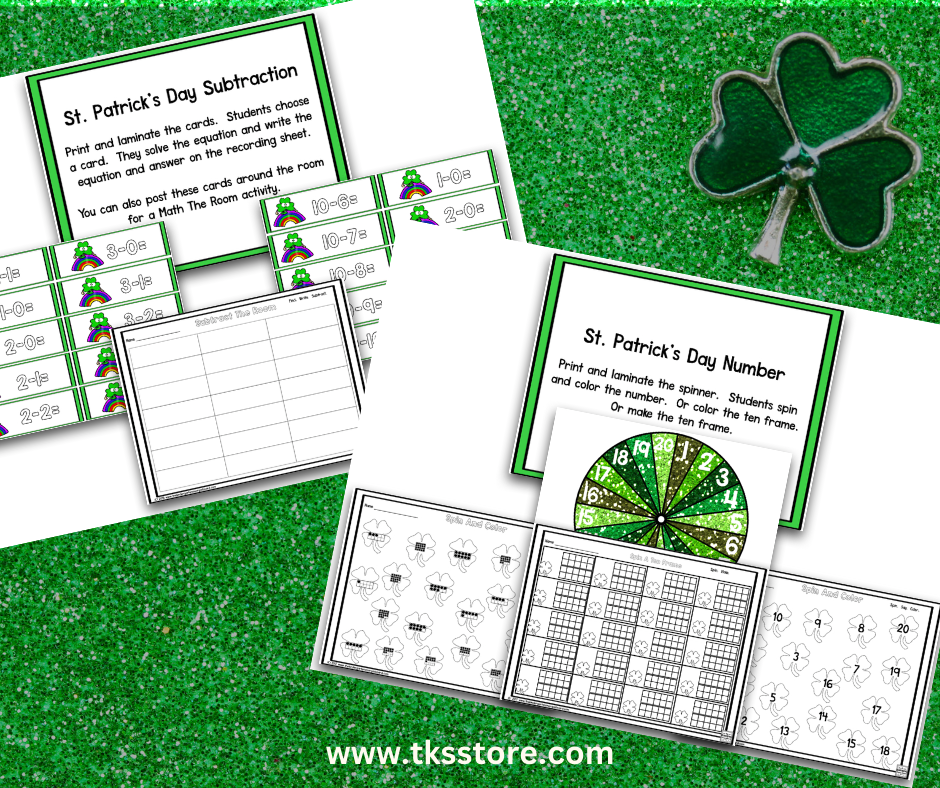St. Patrick's Day Math and Literacy Centers