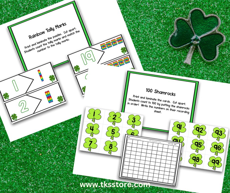 St. Patrick's Day Math and Literacy Centers
