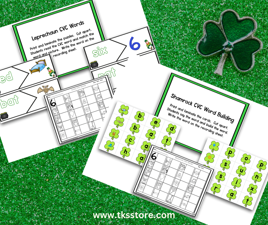 St. Patrick's Day Math and Literacy Centers