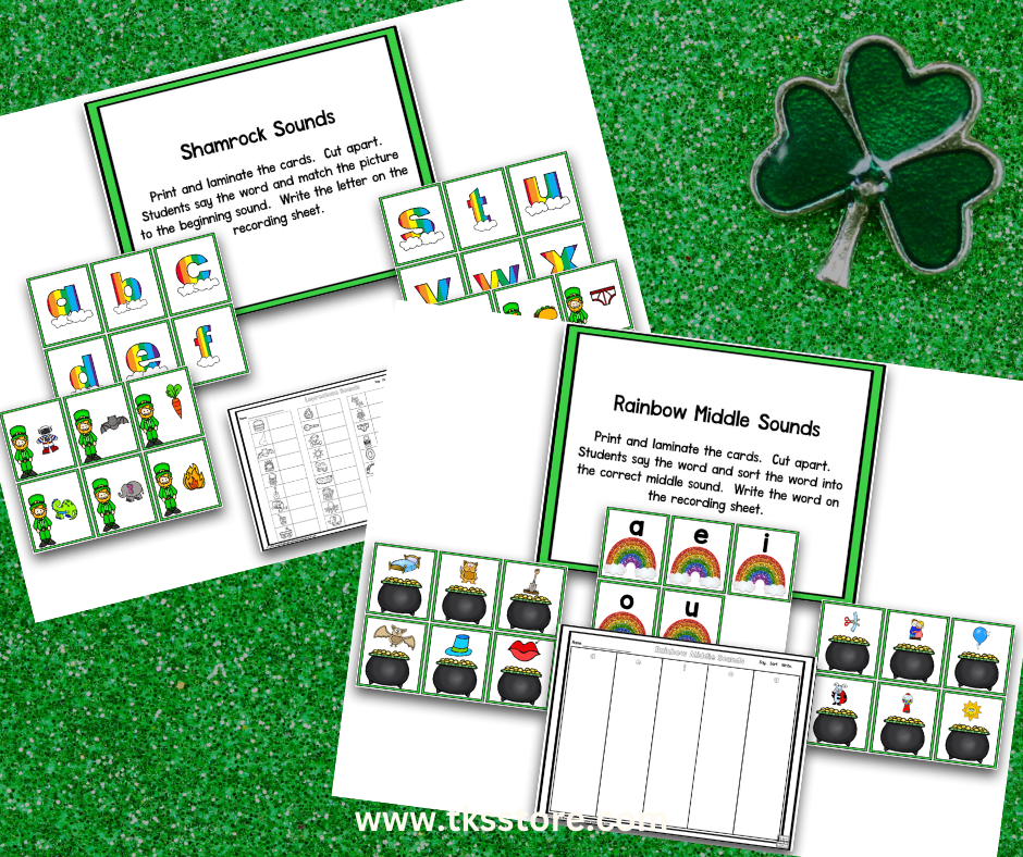 St. Patrick's Day Math and Literacy Centers