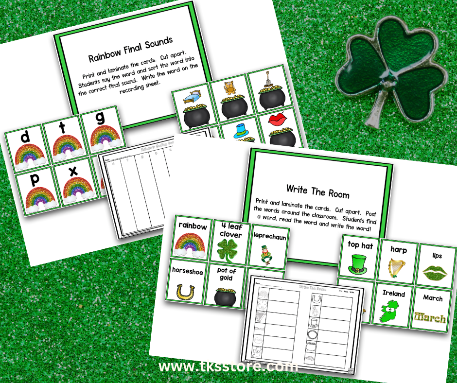 St. Patrick's Day Math and Literacy Centers