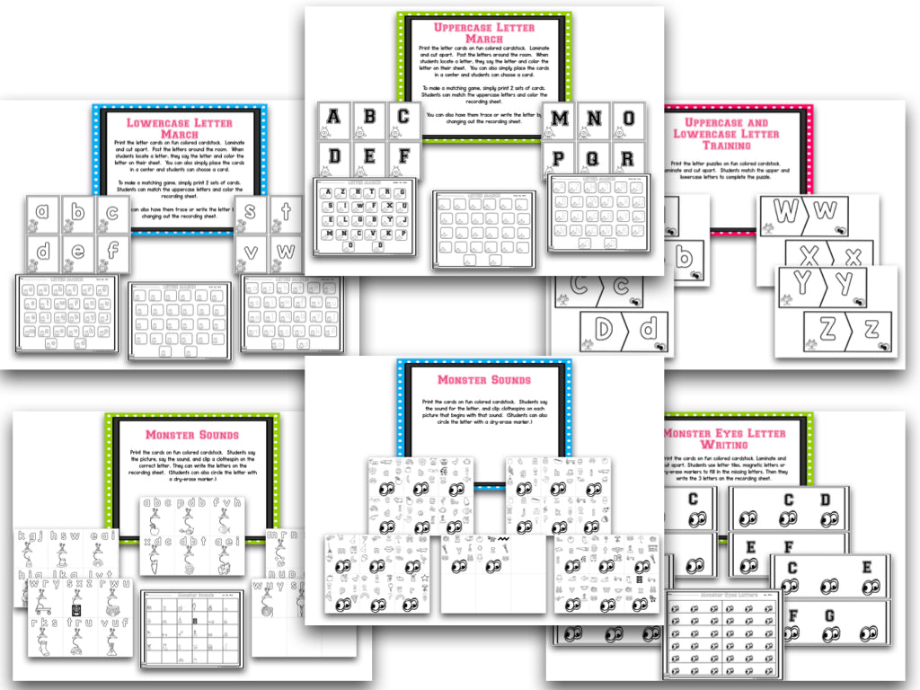 ABC Bootcamp®: A 26-Day Introduction to Letters and Sounds (Monster Theme)