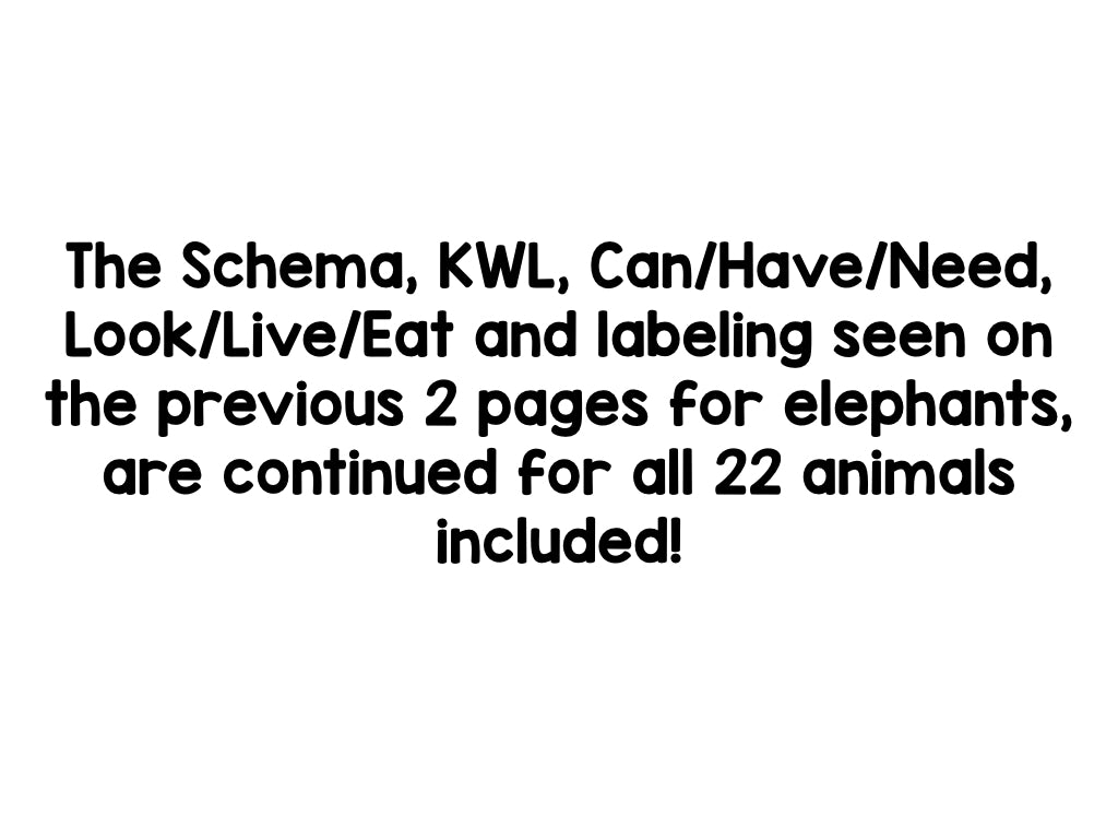Zoo Animals: A Research and Writing Project PLUS Centers!
